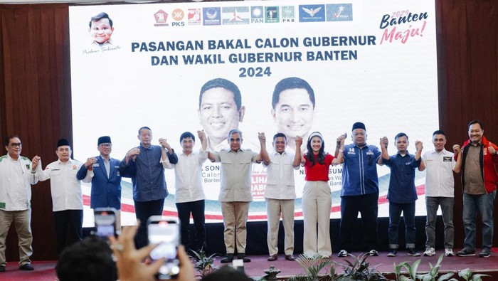 10 Partai ‘Koalisi Banten Maju’ Deklarasi Usung Andra Soni-Dimyati di Banten